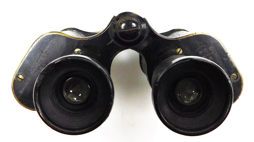 A pair of Kershaw and Son military binoculars 1935, number 3 mark II, cased. - Image 2 of 2