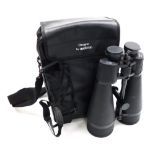 A pair of Opticron Oregon 20x80 field binoculars, cased.