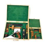 A Faithful Tools Carpenters tools set, cased, with presentation plaque, and a set of miniature carpe