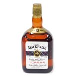A Mackenzie Deluxe 75cl bottle of blended Scotch whisky, 12 years old.