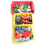 Duplo Lego Early Years, including building blocks, vehicles, etc., with instructions. (2 boxes)