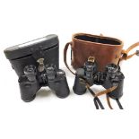 A pair of American World War II military binoculars, by The Nash Kelvinator Corps, number 341126, an