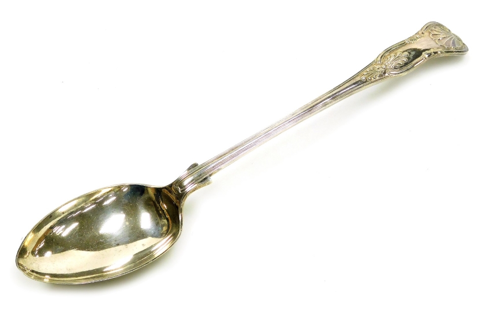 An Edward VII silver King's pattern basting spoon, Atkin Brothers, Sheffield, 1904, 6.47oz.