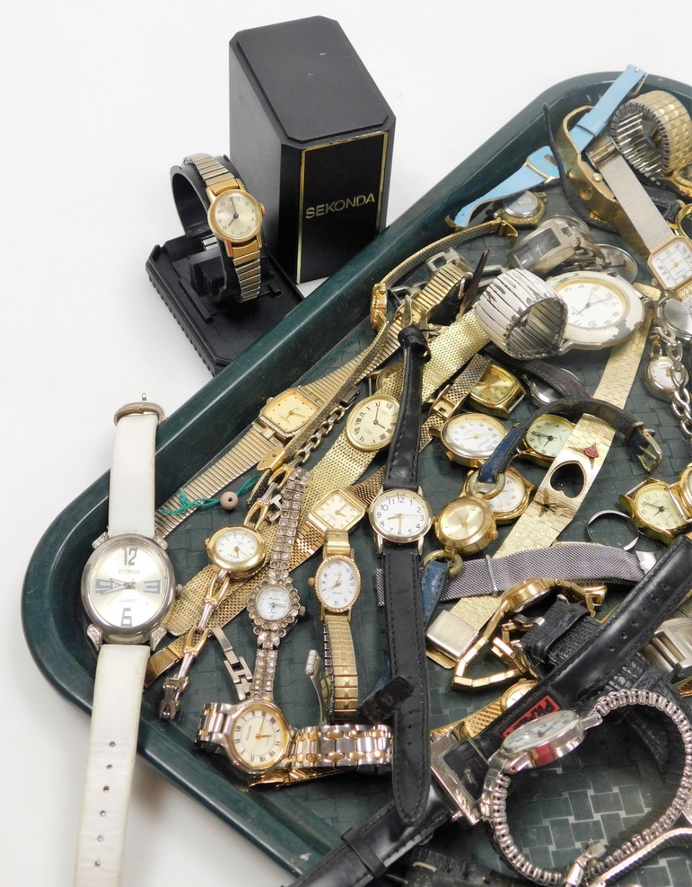 Gentleman's and lady's dress wristwatches, watch heads, etc., (quantity). - Image 2 of 3
