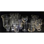 A group of Dartington, Caithness, and other glassware, including vases, tumblers, fruit bowl, tankar