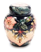 A Moorcroft pottery Oberon pattern ginger jar and cover, impressed marks and signed to underside, 16