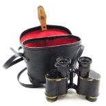 A pair of Kershaw and Son military binoculars 1935, number 3 mark II, cased.