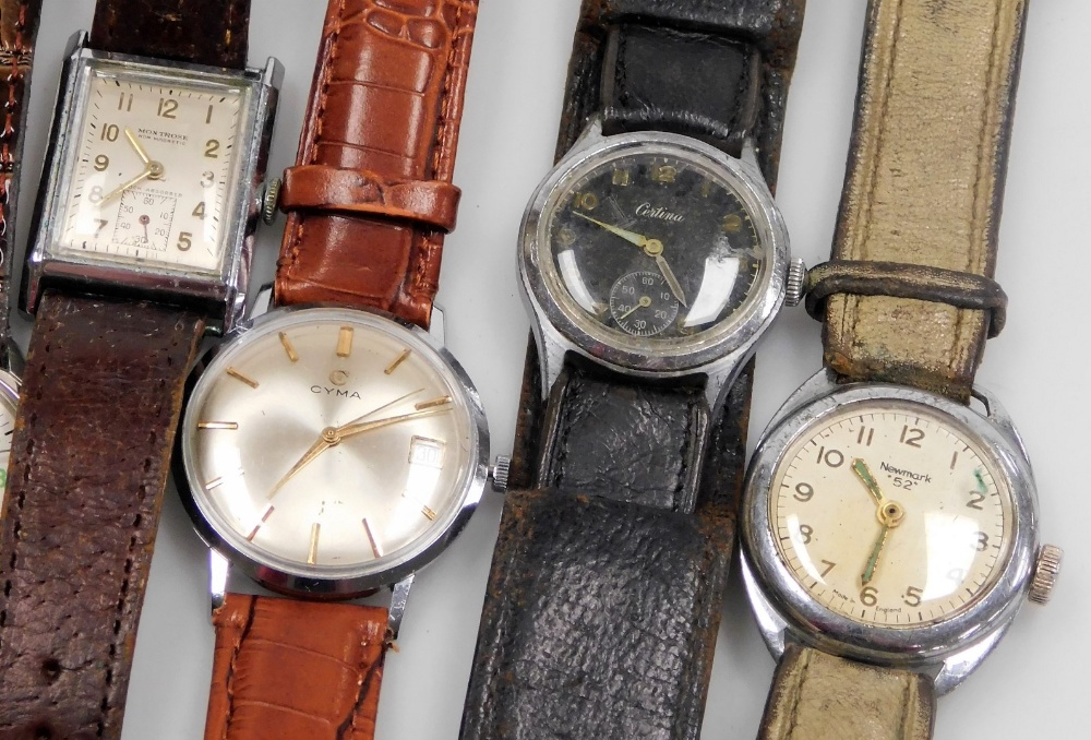 Gentleman's wristwatches, mid century and later, including Summit, Montrose, Cyma, and Limit, all wi - Image 3 of 3