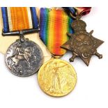 A WWI medal group, named to W Larvy, Sh Cpl 2 RN, J1026, comprising 1914-15 Star, Great War and Vict
