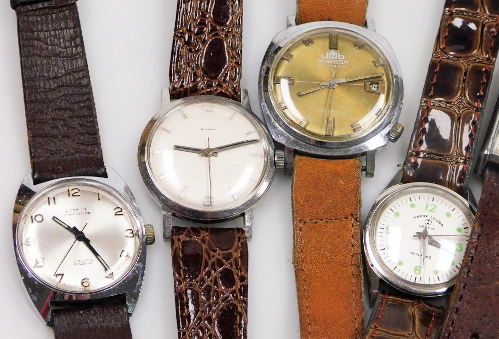 Gentleman's wristwatches, mid century and later, including Summit, Montrose, Cyma, and Limit, all wi - Image 2 of 3