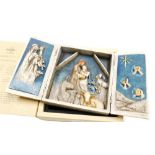 A Willow Tree Signature Collection Starry Night Nativity Scene, designed by Susan Londi, of triptych