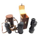 A Wray 16x40 Monocular Empire 7x50 monocular, and a Ross monocular, possibly military, dated 1930, t