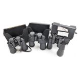 A pair of Super Zenith 10x50 wide angled field binoculars, a pair of Tenton USSR x 50 binoculars, no