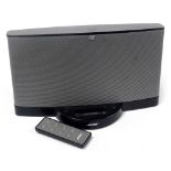 A Bose SoundDock series II digital music system, serial number 052768911090466AE, with remote and ch