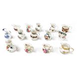 A Royal Worcester Heirloom Jugs Collection, comprising fourteen jugs, with certificates.