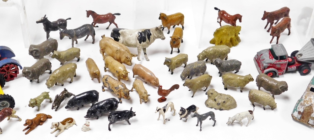 A group of early 20thC lead figures of World War I and other soldiers, together with farmyard animal - Image 7 of 8