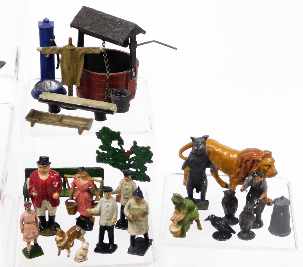 A group of early 20thC lead figures of World War I and other soldiers, together with farmyard animal - Image 2 of 8