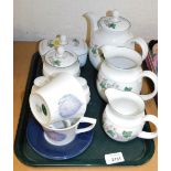 A Royal Doulton Expressions Tiverton pattern part tea service, to include milk jug, teapot, sugar bo