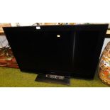 A Sony Bravia 40" television, KDL-40NX703, with remote, lacking lead.