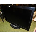 A Panasonic Viera 37" television, with lead and remote.
