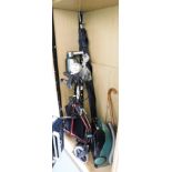A Blade Pro vacuum cleaner, Electrolux vacuum cleaner, folding wheelchair, etc.
