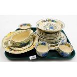 A group of Masons Regency pattern tea and dinner wares, to include gravy boat, two teacups, two dinn