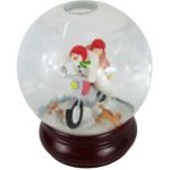 A Coalport Characters The Snowman Snow Globe, first edition, 14cm high, boxed.