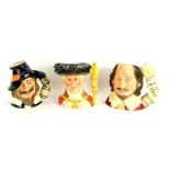 Three large Royal Doulton character jugs, comprising Lord Mayor of London D6864, Guy Fawkes D6861, a