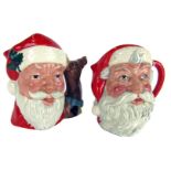 Two Royal Doulton Santa Claus large character jugs, comprising D6675 1982, and D6704 1983. (2)