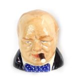 A Kevin Francis Churchill bust character jug, limited edition 453/750, 15cm high, boxed.