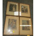 A set of four Victorian framed prints, each Cries of London, in gilt frame.