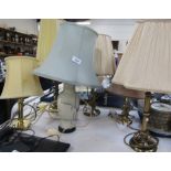 Six table lamps. (6)