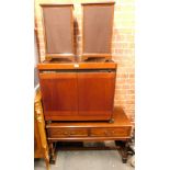 A Phillips Hostess Executive Hostess trolley, Dynatron Radiogram and two speakers. (4)