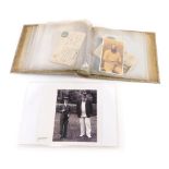 Various postcards and ephemera, a photographic print of the Princes of Wales with W G Grace 1911, q