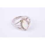 + VAT Brand New Cat's Eye Opal Dress Ring