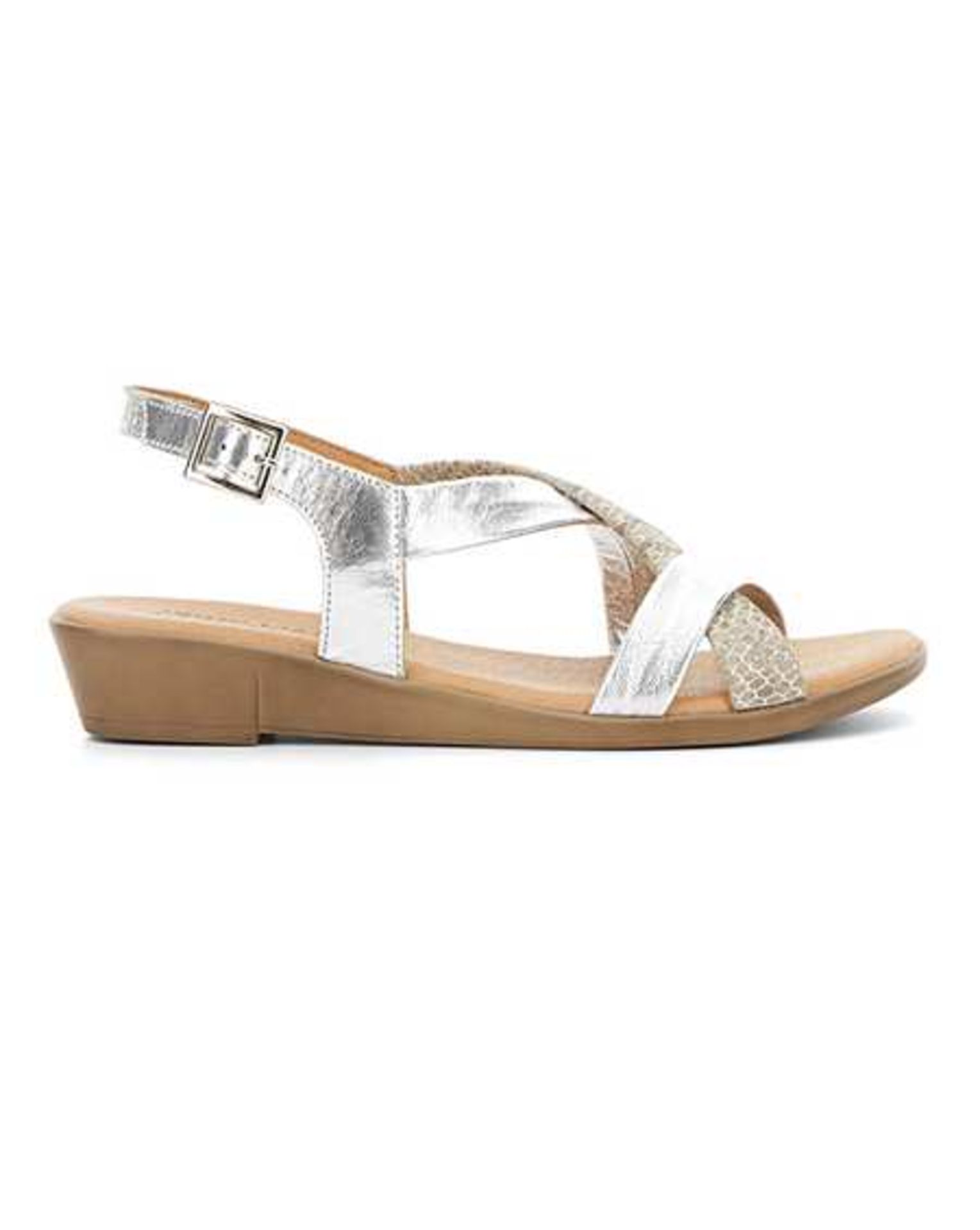 + VAT Brand New Pair Ladies Silver Sandals Size 6