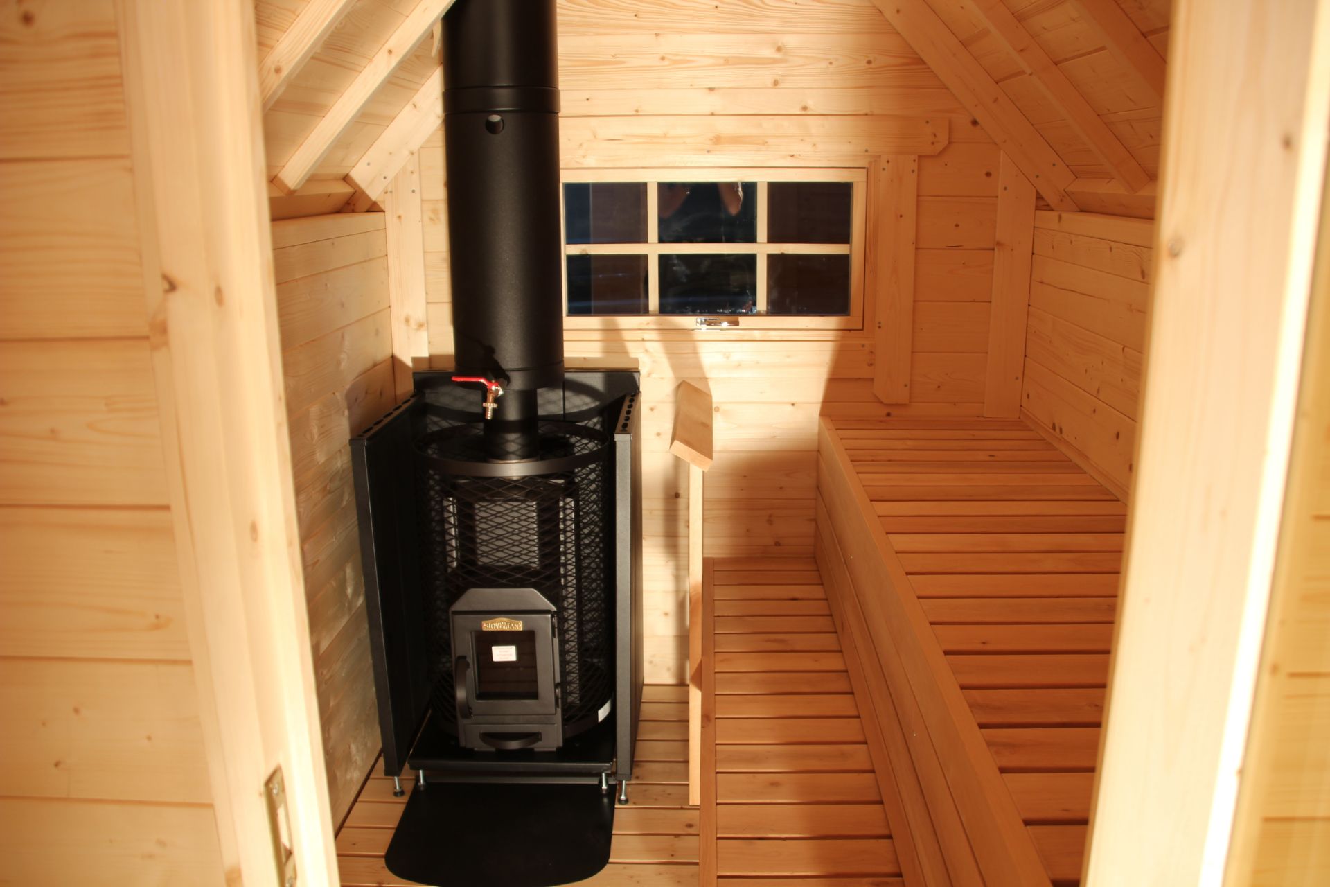+ VAT Brand New 9.2m Sq + 4m Sq Sauna With Extension - Shingles Not Included - Item Is Available - Image 3 of 3