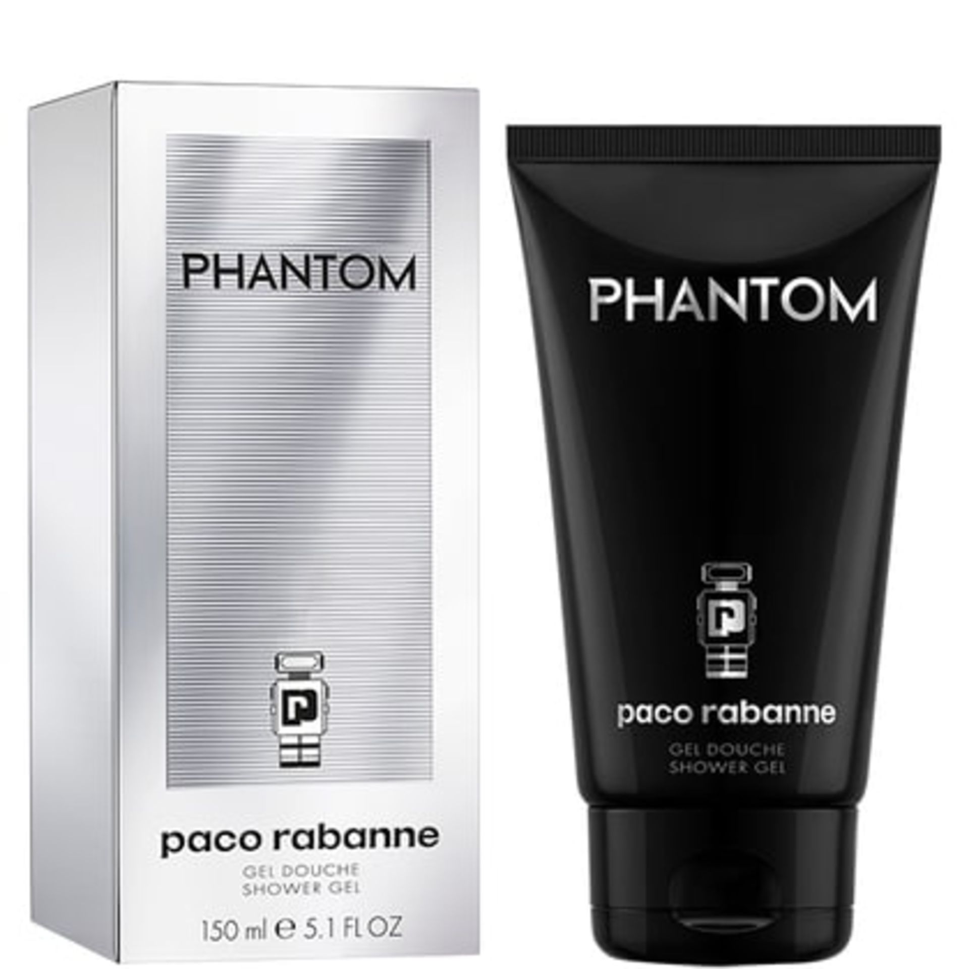 + VAT Brand New Paco Rabanne Phantom 150ml Shower Gel