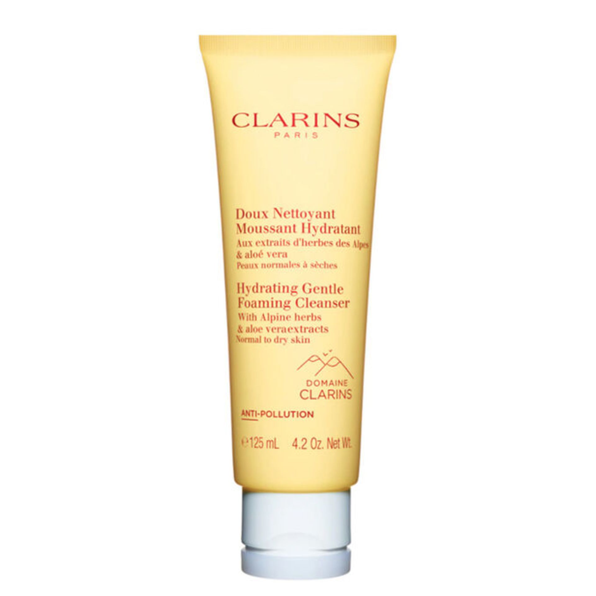 + VAT Brand New Clarins Hydrating Gentle Foam. Cleanser Nor. to Dry 125ml