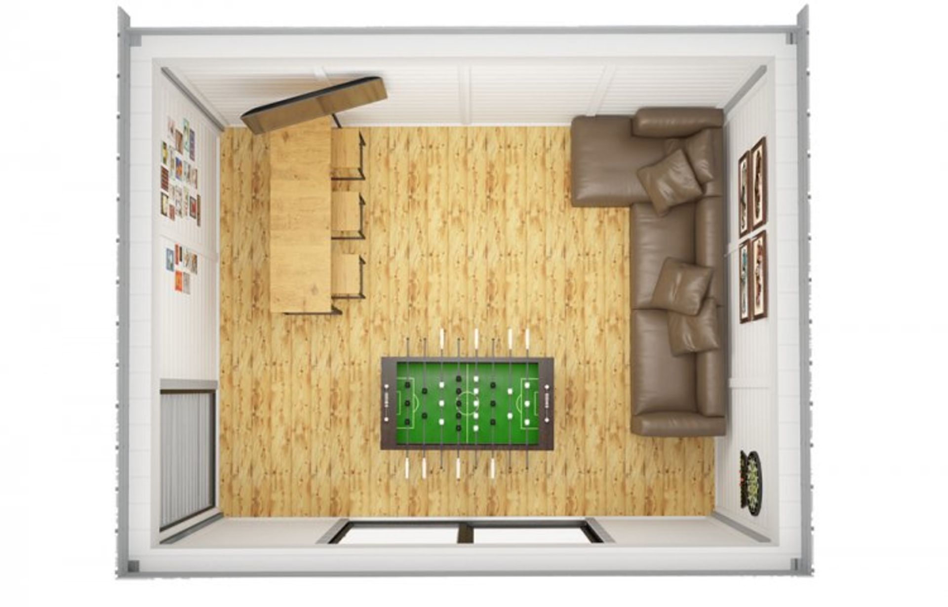 + VAT Brand New 3m x 4m Fully Insulated Garden Home Office Cube Made From Spruce - Description Below - Image 5 of 5