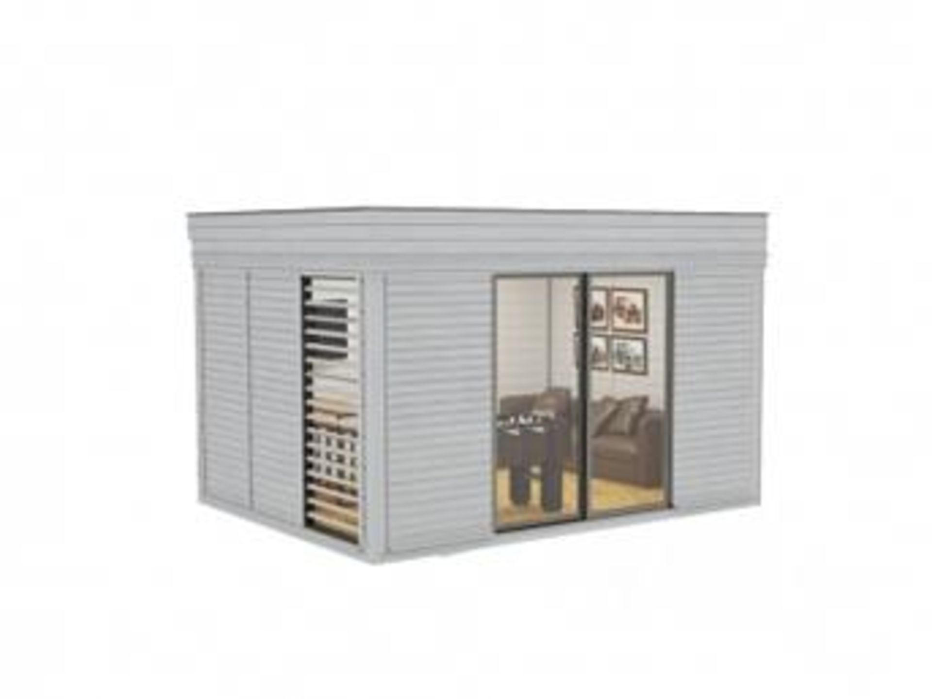 + VAT Brand New 3m x 4m Fully Insulated Garden Home Office Cube Made From Spruce - Description Below - Image 2 of 5