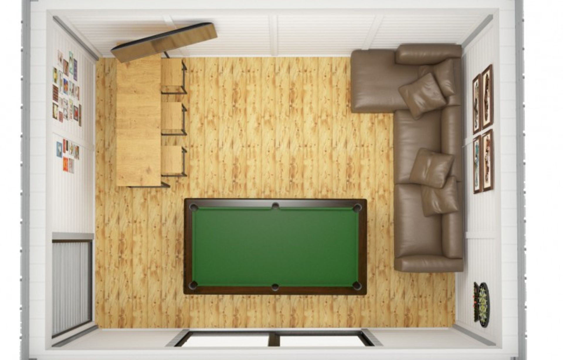 + VAT Brand New 3m x 4m Fully Insulated Garden Home Office Cube Made From Spruce - Description Below - Image 3 of 5