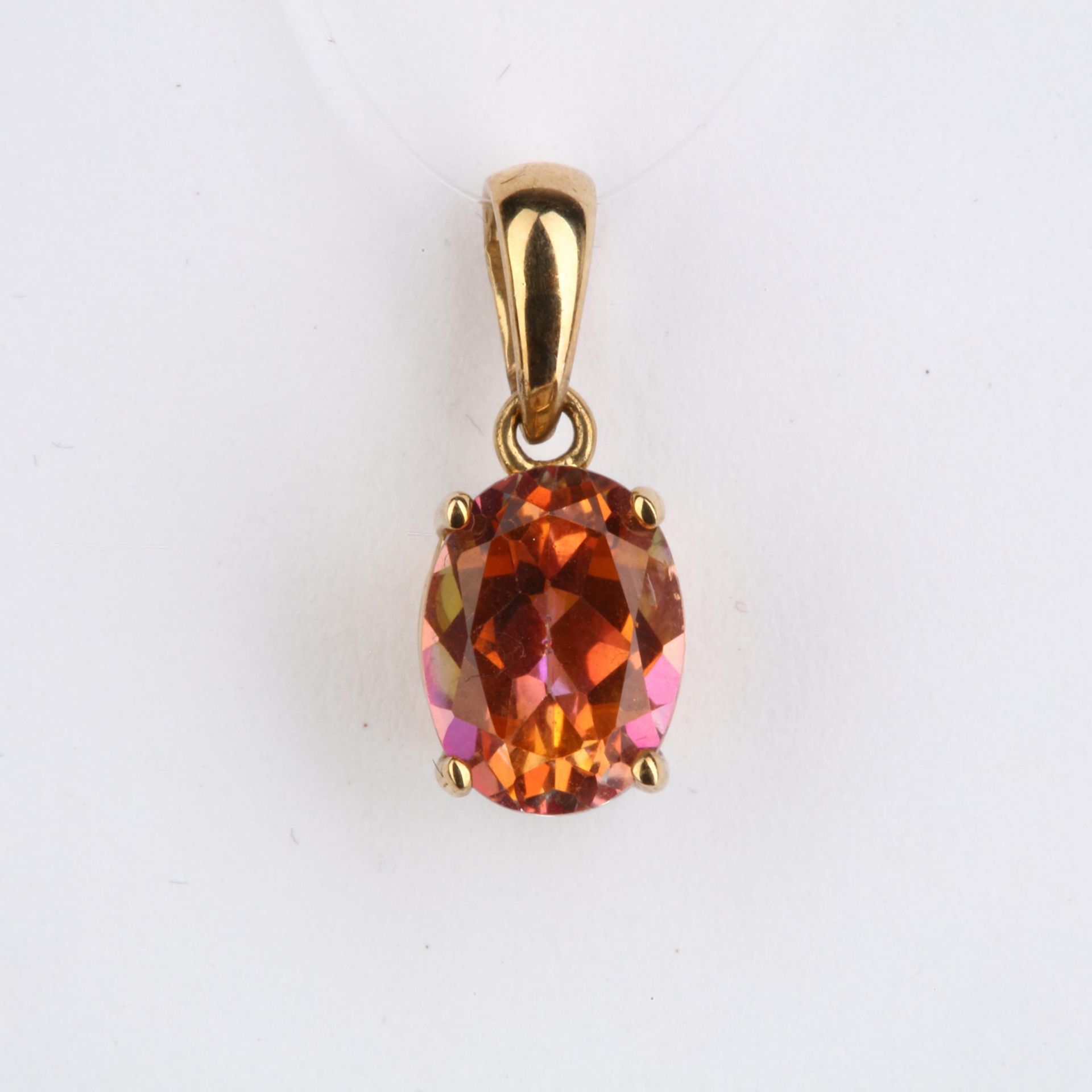 + VAT Ladies 9ct Yellow Gold Ametrine Pendant