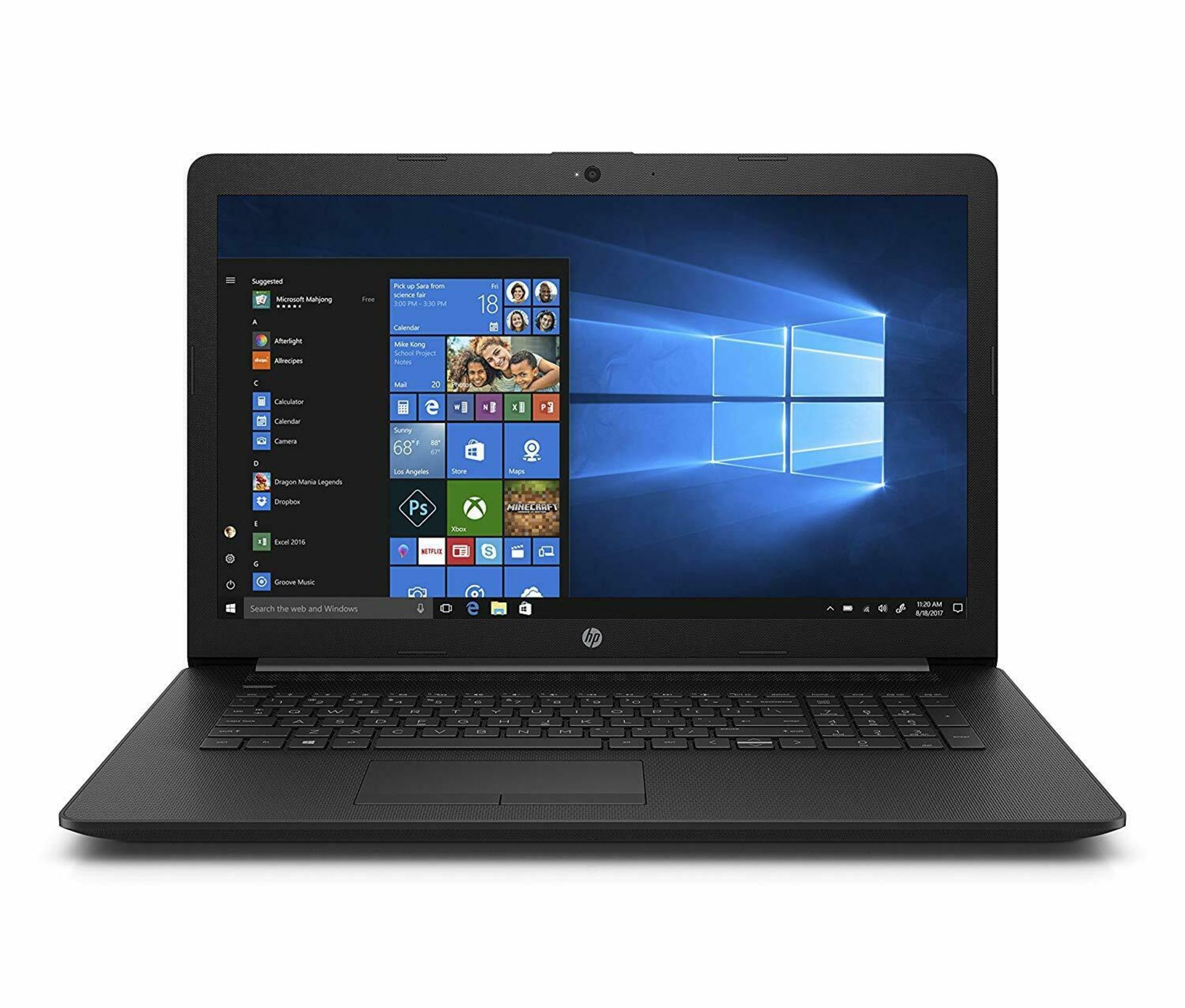 + VAT Grade A HP 17-CA2002na Laptop - AMD Athlon Silver 3050u Upto 3.5GHZ Max Boost - 4GB RAM - 1TB