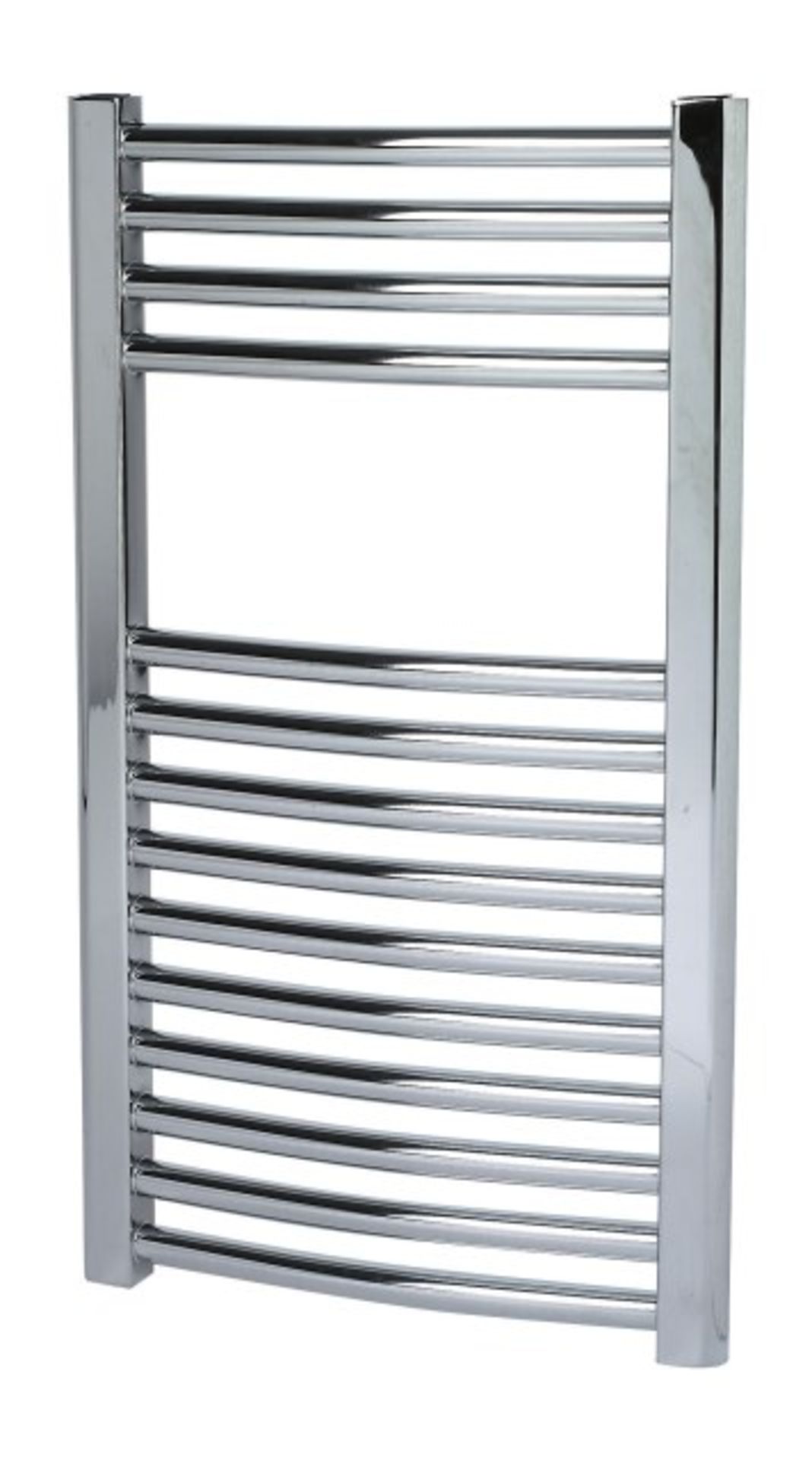 + VAT Brand New Curved Chrome Towel Rail 400 x 700mm