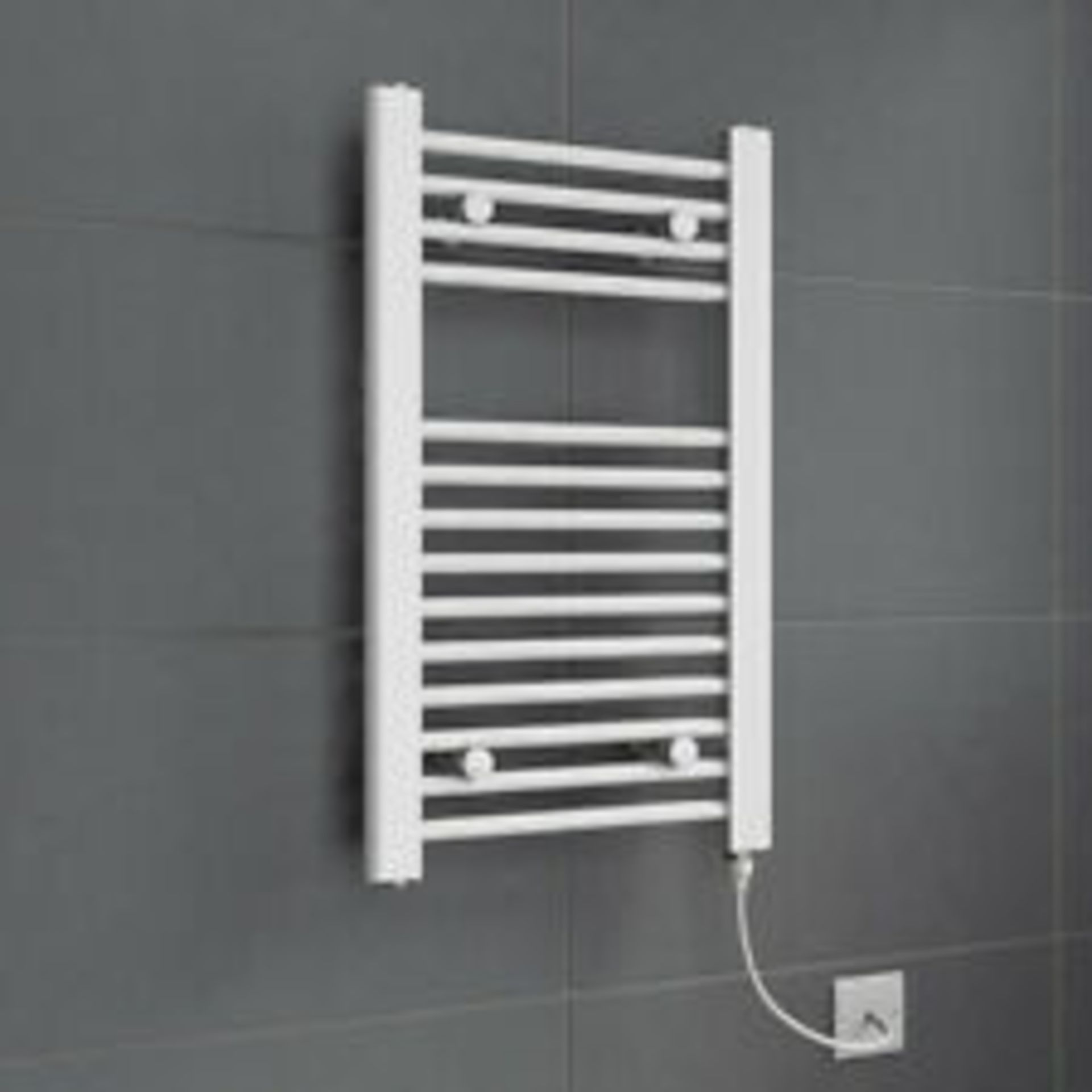 + VAT Flomasta 150w Electric Chrome Towel Warmer - 700 x 400mm