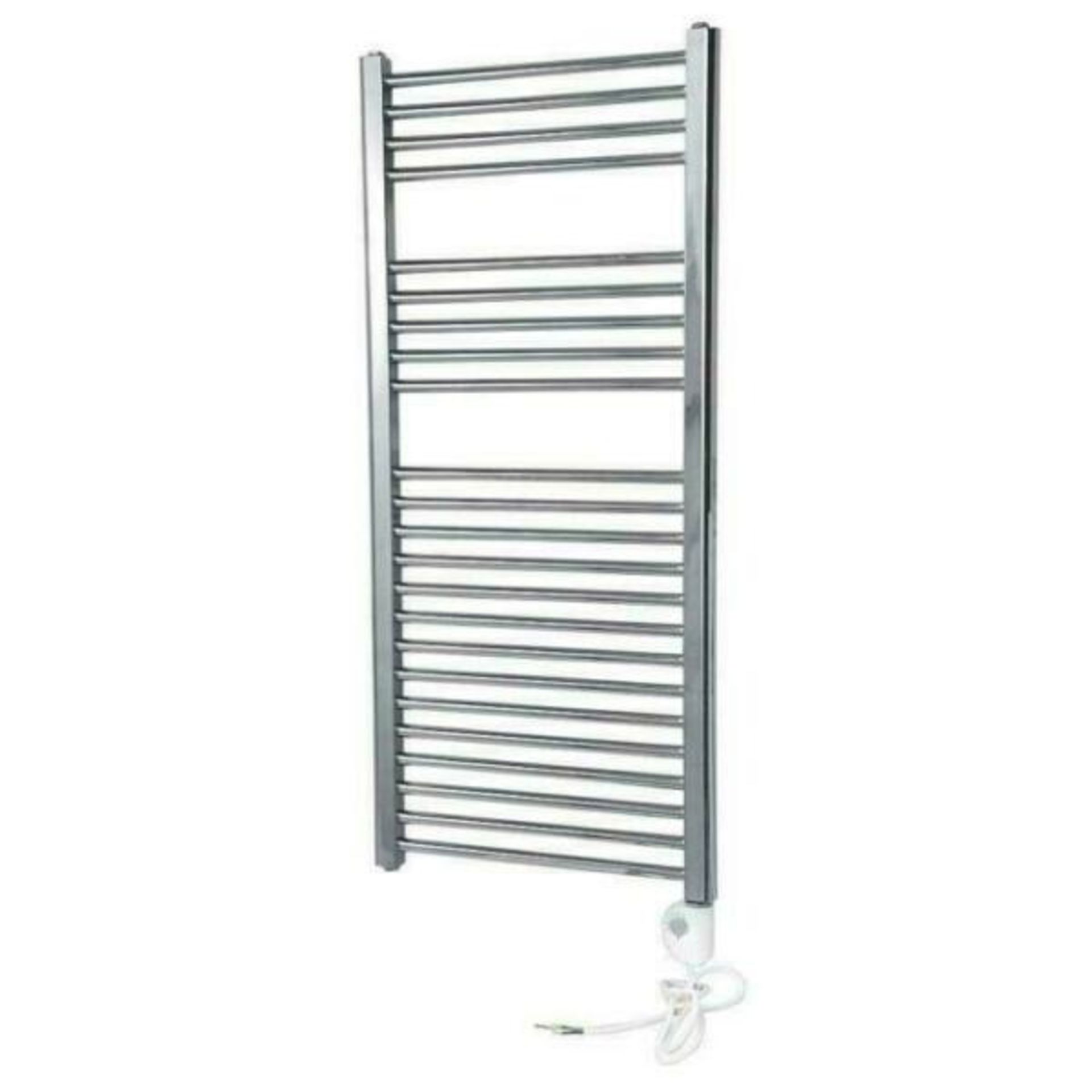 + VAT Flomasta Flat Thermostatic Towel Radiator 1100 x 500mm Chrome