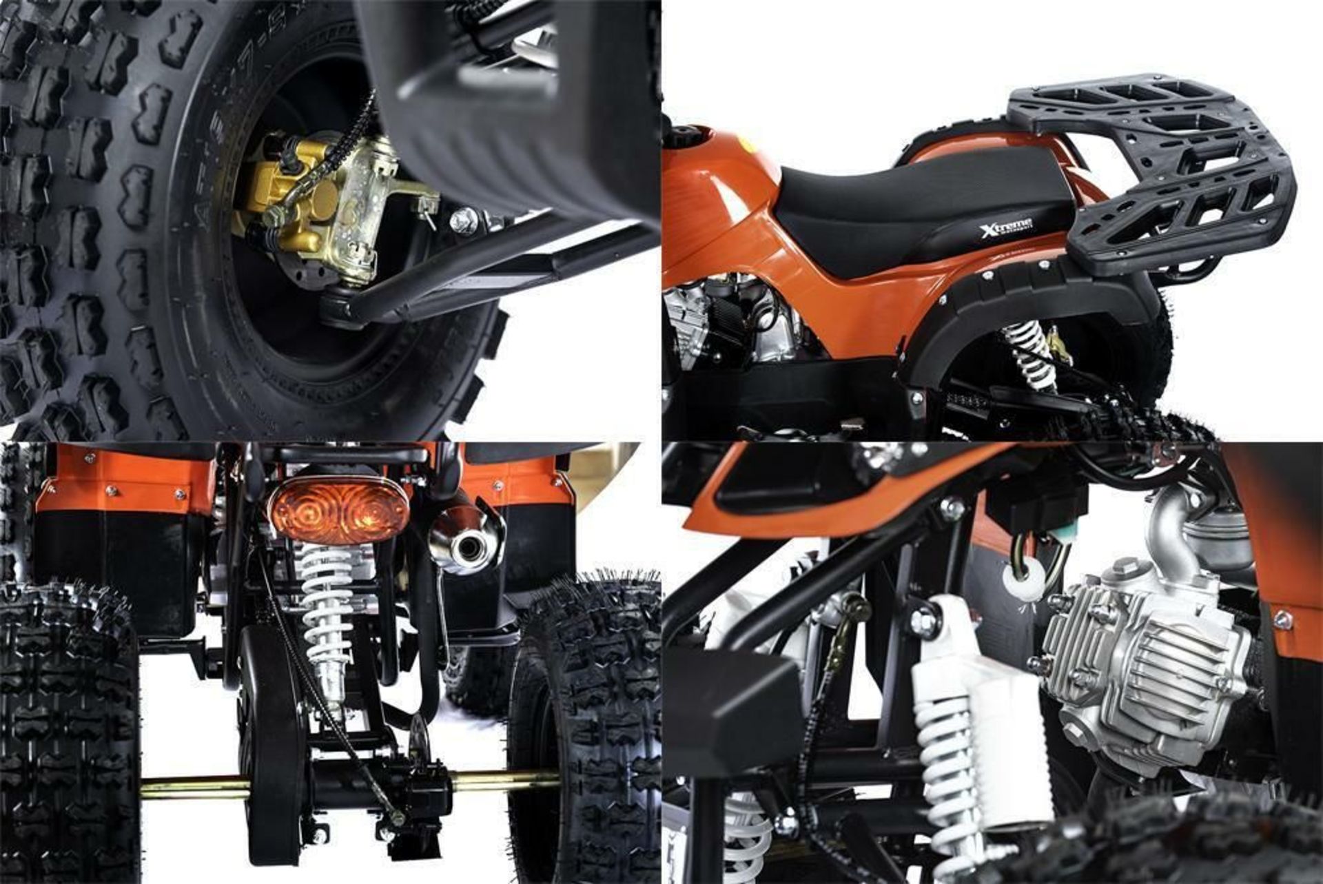 + VAT Brand New 125cc Condor Quad Bike - Four Stroke - Single Cylinder - Front Drum Brakes & Rear - Image 2 of 7