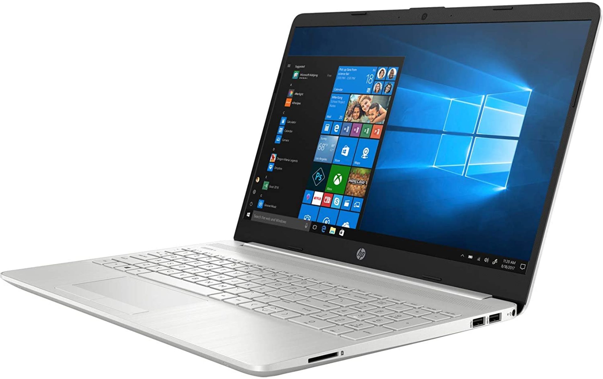 + VAT Grade A HP 15-DW1021NA Laptop Computer - Intel Pentium 6450U Processor - 4Gb DDR4 Ram - 128Gb