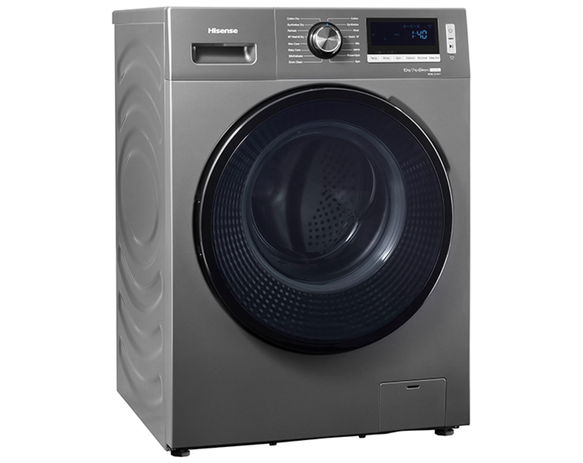 + VAT Grade B ISP £549 - Hisense WDBL1014VT Free Standing Washer Dryer 10kg - 7kg Dryer Capacity -